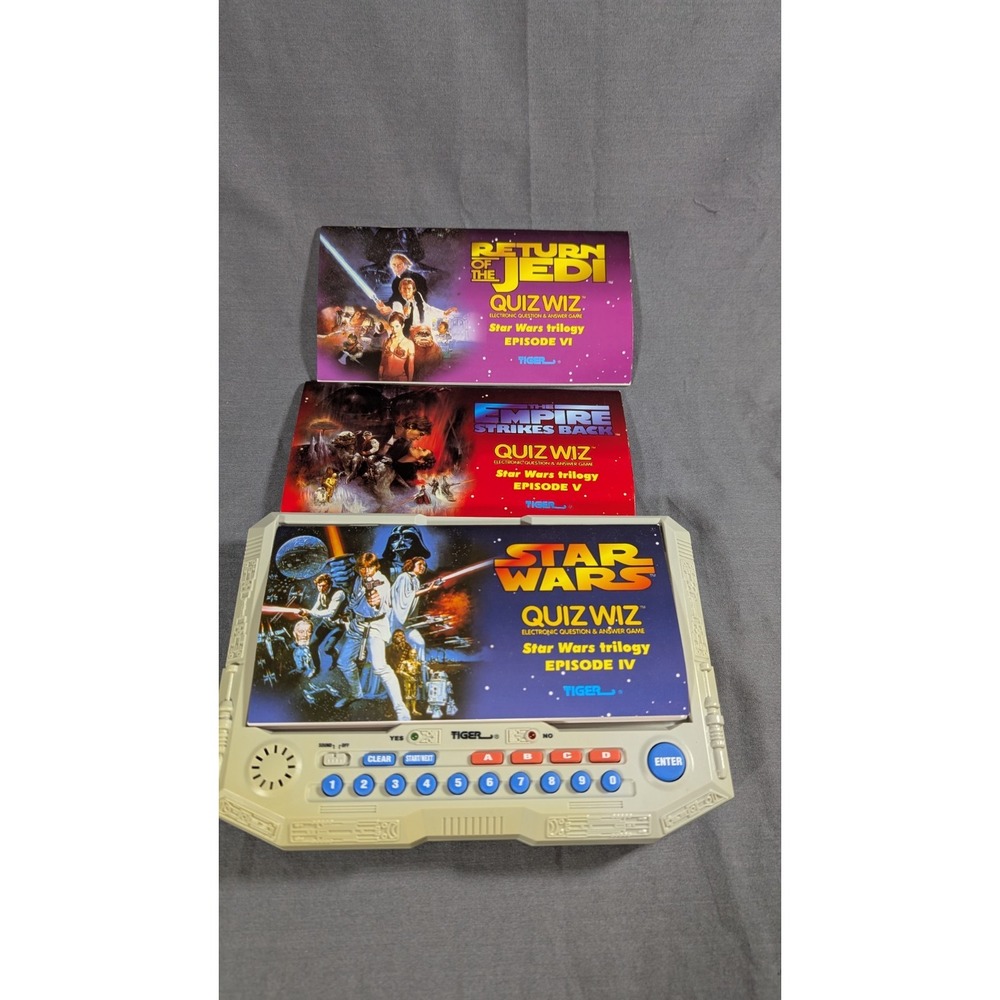 Star Wars Trilogy Tiger Electronics Quiz Wiz Trivia Electronic Game IV, V, VI